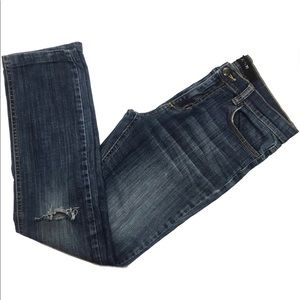 Joe’s Demin Skinny Jeans Shredded Knees. Size 30.